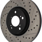 StopTech 07-08 Acura MDX SportStop Slotted & Drilled Right Front Rotor