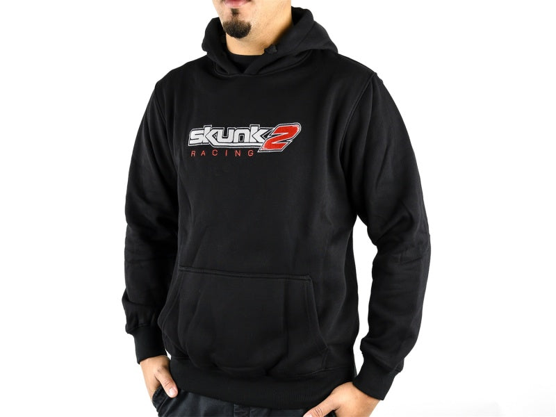 Skunk2 Embroidered Logo Hooded Sweatshirt - L (Black)