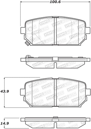 StopTech Street Brake Pads