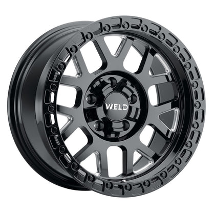 Weld Off-Road W105 17X9.0 Cinch 6X135 6X139.7 ET-12 BS4.50 Gloss Black MIL 106.1