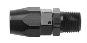 Fragola -12AN Straight Hose End x 1/2 NPT - Black