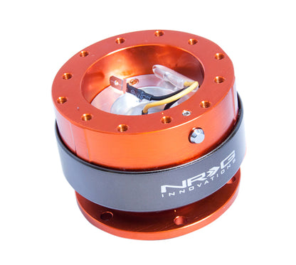 NRG Quick Release Gen 2.0 - Orange Body / Titanium Chrome Ring