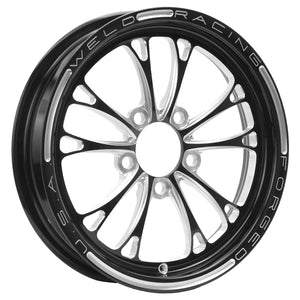 Weld V-Series 1-Piece 15x3.5 / 5x4.5 BP / 1.75in. BS Black Wheel - Non-Beadlock