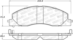 StopTech Sport Brake Pads w/Shims and Hardware - Rear