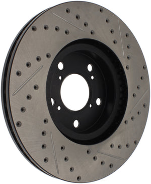 StopTech 07-08 Acura MDX SportStop Slotted & Drilled Right Front Rotor