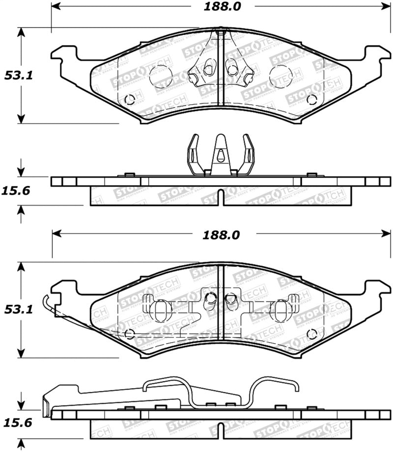 StopTech Street Brake Pads