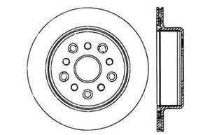 StopTech 93-98 Toyota Supra Turbo Drilled Right Rear Cryo Rotor