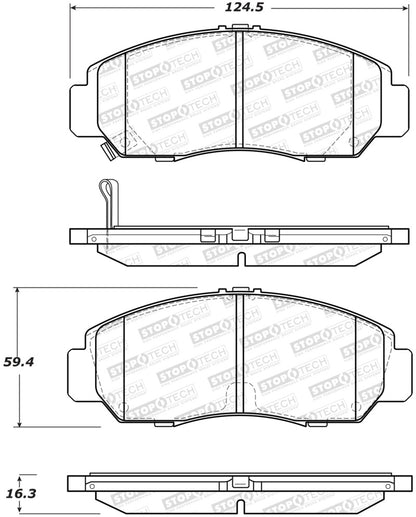 StopTech Street Brake Pads - Rear