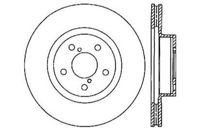 StopTech 05-10 Subaru Legacy / 10 Outback Drilled Left Front Rotor