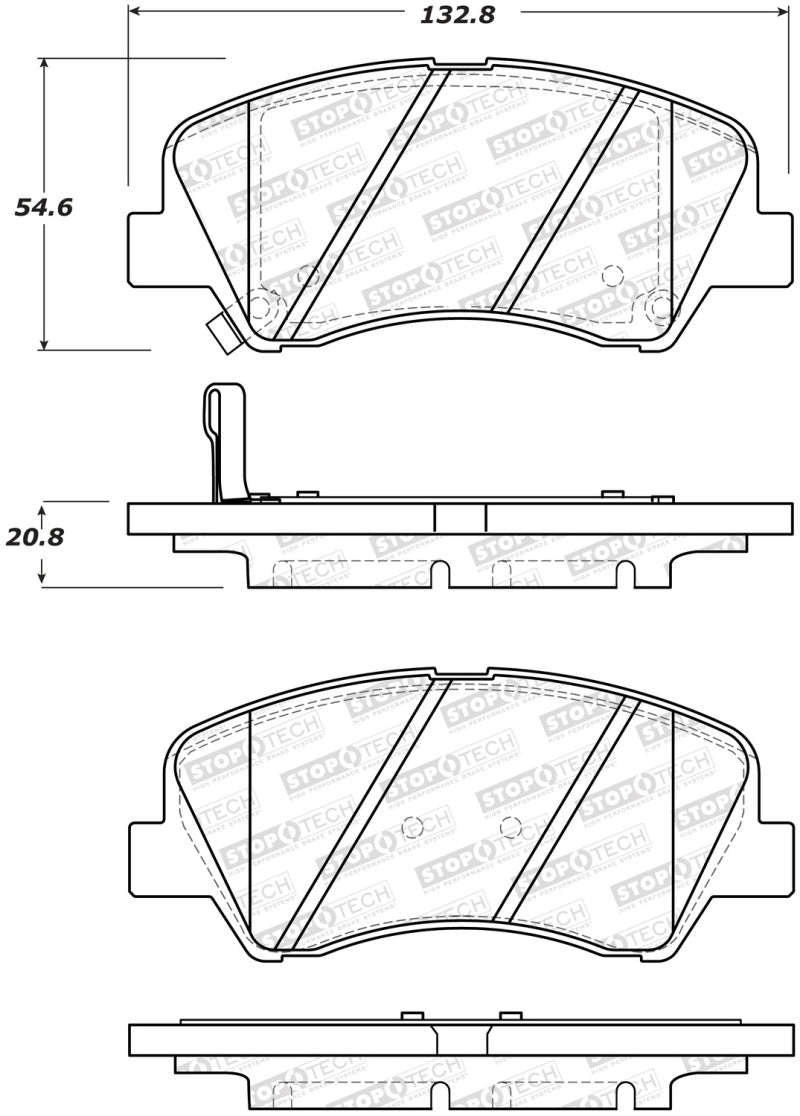 StopTech Street Brake Pads - Rear