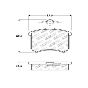 StopTech Street Touring 96-2/97 Audi A4 / 96-01 A4 Quattro / 95-98 A6 Rear Brake Pads