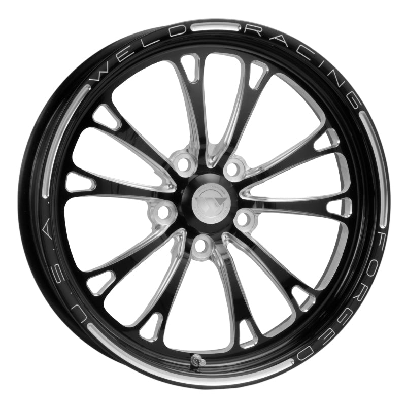 Weld V-Series 1-Piece 17x4.5 / 5x4.75 BP / 2.25in. BS Black Wheel - Non-Beadlock