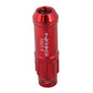 NRG 700 Series M12 X 1.5 Steel Lug Nut w/Dust Cap Cover Set 21 Pc w/Locks & Lock Socket - Red