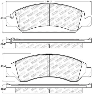 StopTech Street Select Brake Pads - Front/Rear