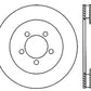 StopTech 05-10 Ford Mustang GT Front Right Slotted & Drilled Rotor