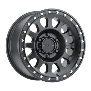 Method MR315 18x9 +18mm Offset 6x5.5 106.25mm CB Matte Black Wheel