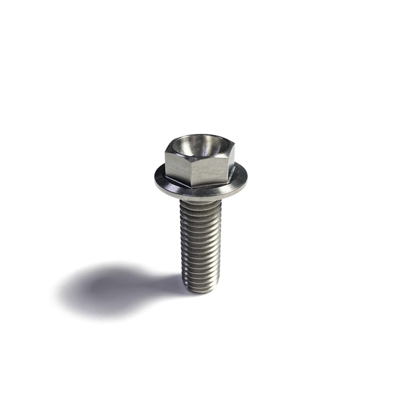 Ticon Industries Titanium Bolt Flanged M10x30x1.5TP 14mm 6pt Head