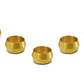 Vibrant 5/8in Brass Olive Hardline Tubing Inserts (2 Pack)