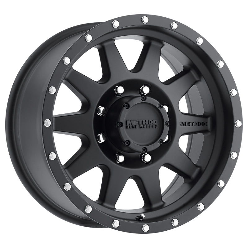 Method MR301 The Standard 16x8 0mm Offset 8x6.5 130.81mm CB Matte Black Wheel