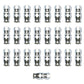 Russell Performance -6 AN Endura Pwerflex Power Steering Straight Hose Ends (25 pcs.)