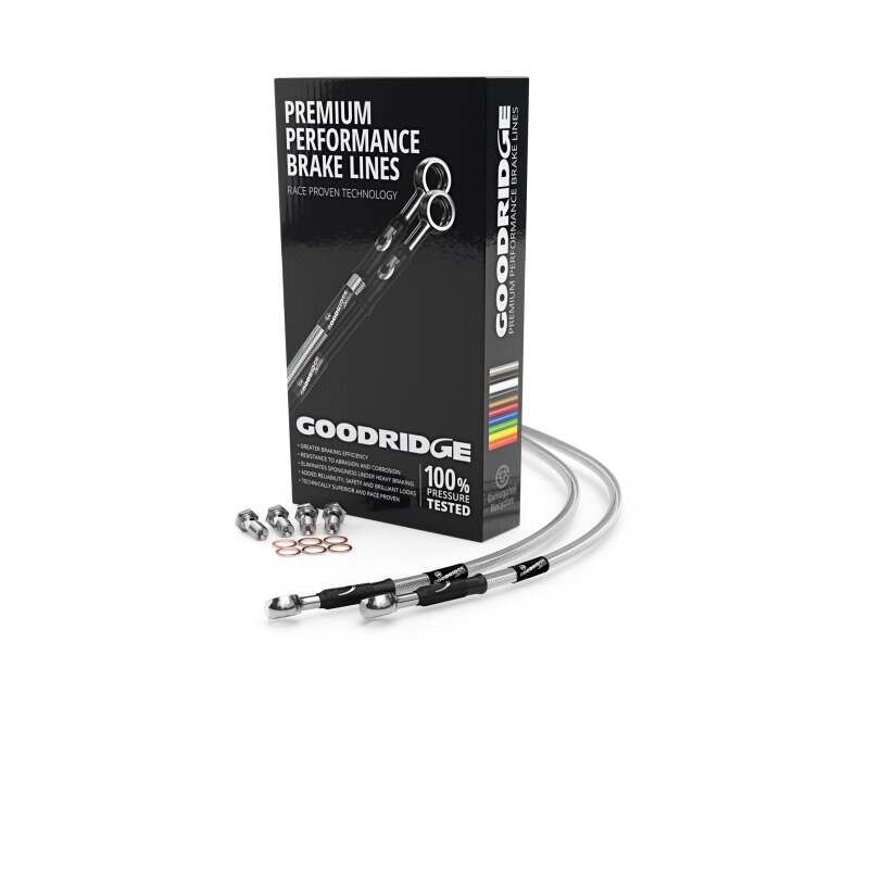 Goodridge 98-03 Yamaha FZS600 Fazer Clear Rear SS Brake Lines