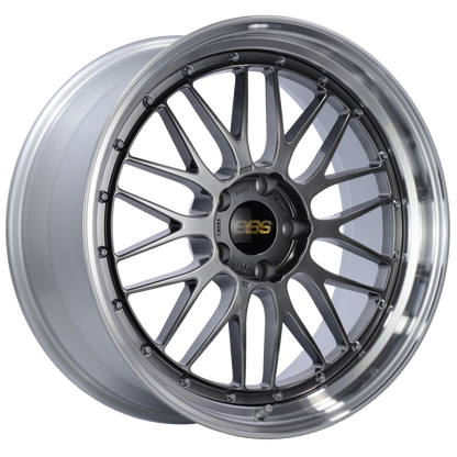 BBS LM 20x9 5x120 ET20 Diamond Black Center Diamond Cut Lip Wheel -82mm PFS/Clip Required