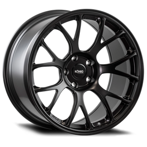 Konig Forged F1M 18X10 5X120 ET25 Satin Black Knurled Bead