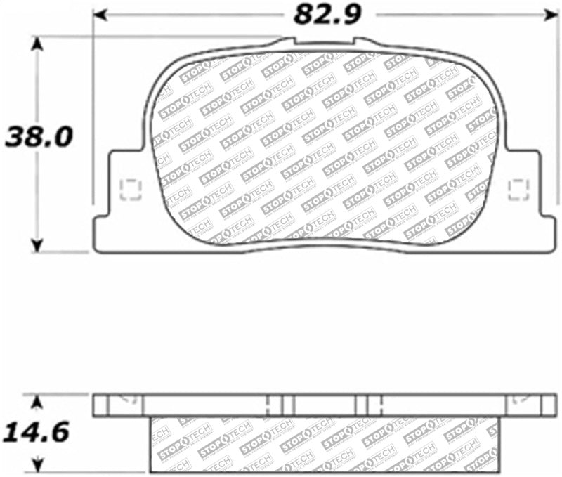 Stoptech 05-10 Scion tC Rear ST Street Select Brake Pads