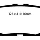 EBC 93-94 Lexus LS400 4.0 Redstuff Rear Brake Pads