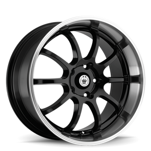 Konig Lightning 16x7 10x100/114.3 ET40 Black/Machine Lip