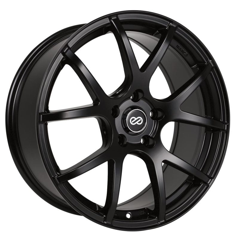 Enkei M52 17x7.5 40mm Offset 5x114.3 Bolt Pattern 72.6mm Bore Dia Matte Black Wheel