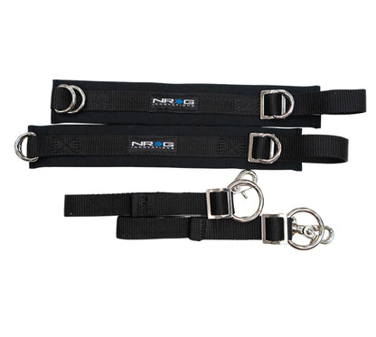 NRG SFI 3.3 Arm Restraints One Pair - Black