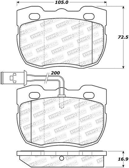 StopTech Street Brake Pads - Front