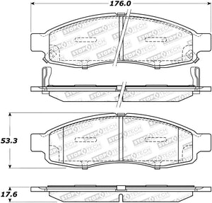 StopTech Sport Brake Pads w/Shims and Hardware - Front