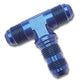 Russell Performance -6 AN Flare Bulkhead Tee Fitting (Blue)