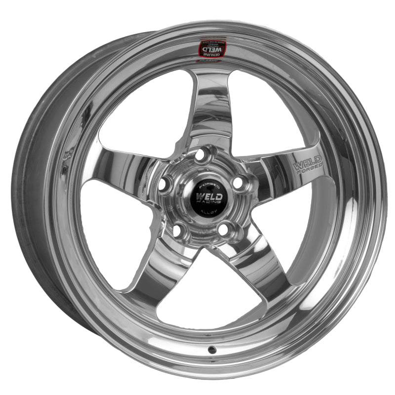 Weld S71 17x7.5 / 5x4.5 BP / 3.7in. BS Polished Wheel (High Pad) - Non-Beadlock