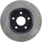 StopTech 07-13 Jeep Wrangler Slotted & Drilled Right Front Rotor