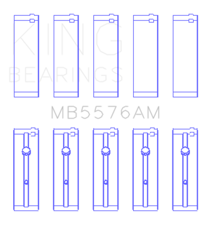 King Engine Bearings Ford J4B/J4C (Size +1.0mm) Main Bearing Set