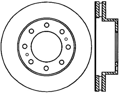 StopTech 01-09 Chevrolet Silverado 2500HD 3500 Front Left Slotted & Drilled Cryo Rotor