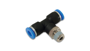 Vibrant Push Lock Vacuum Male Tee Fitting Tube OD 1/4in Male Thread 1/4in NPT