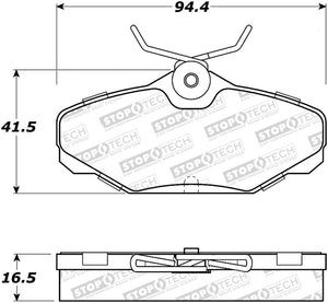 StopTech Street Brake Pads - Rear