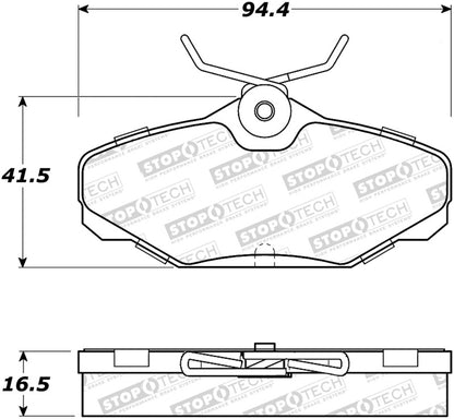 StopTech Street Brake Pads - Rear