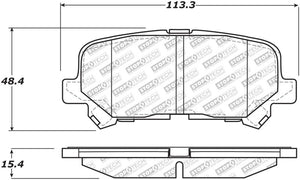 StopTech Street Select 07-13 Acura MDX Rear Brake Pads