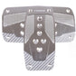 NRG Aluminum Sport Pedal A/T - Gunmetal w/Silver Carbon