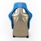 NRG FRP Bucket Seat ULTRA Edition - Large (Blue Alcantara/Gold Glitter Back)