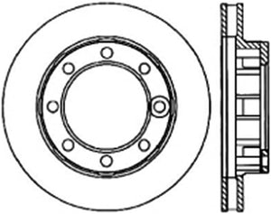 StopTech 71-86 Chevrolet K20 Suburban Cryo Slotted Front Left Sport Brake Rotor