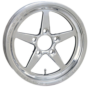 Weld Alumastar 1-Piece 15x3.5 / 5x4.5 BP / 2.25in. BS Polished Wheel - Non-Beadlock