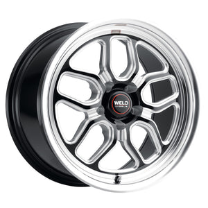 Weld Racing 17x10 Laguna Drag Wheel 5x127 ET38 BS7.00 Gloss BLK MIL DIA 71.5