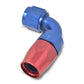 Russell Performance -10 AN Red/Blue 90 Degree Full Flow Hose End