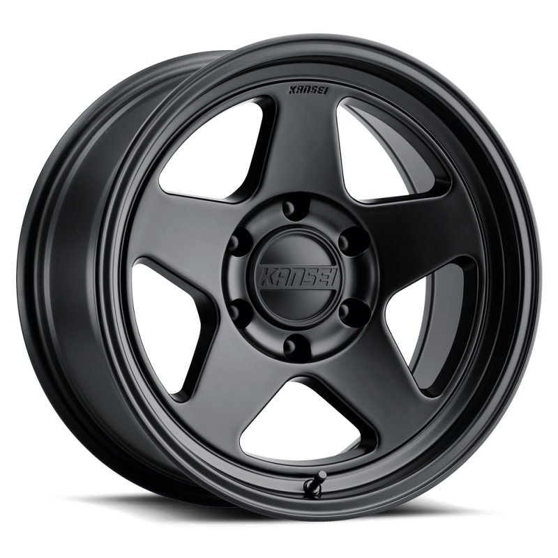 Kansei K12MB Knp 17x8.5in / 5x127 BP / 0mm Offset / 78.1mm Bore - Matte Black Wheel